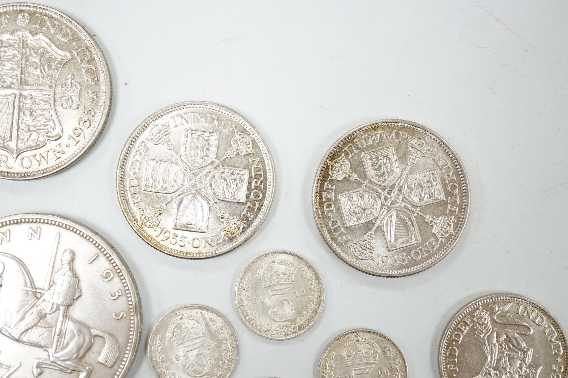 George V silver coins (18)